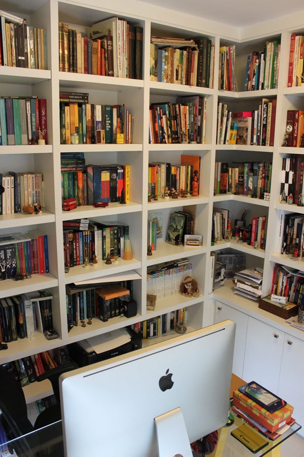 Rossettis bookshelves filled with inspiration