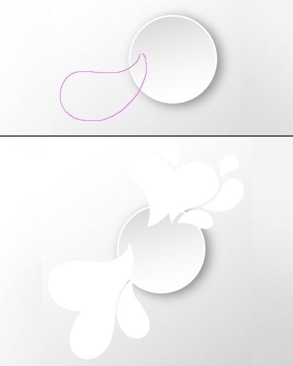 Draw paisley shapes with the pencil tool