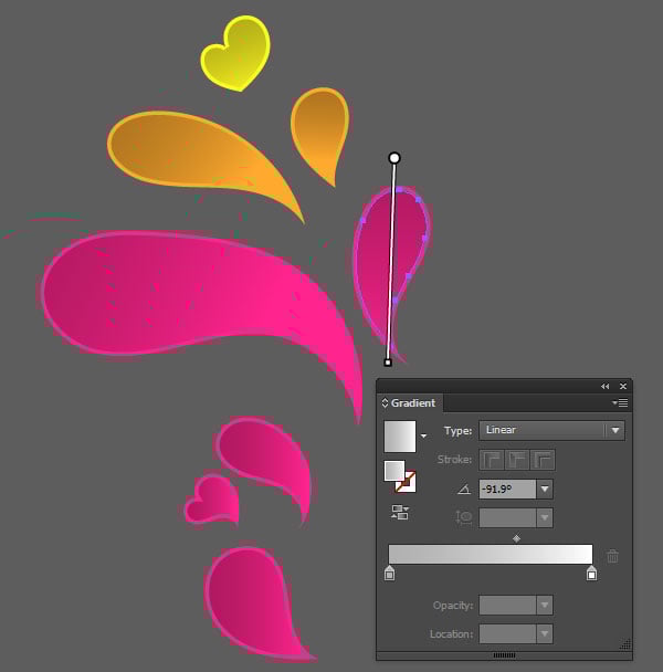 quickly add simple gradients for added dimension