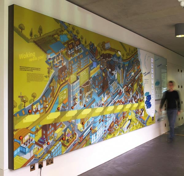 Lightbox Interactive Environmental Graphic Display