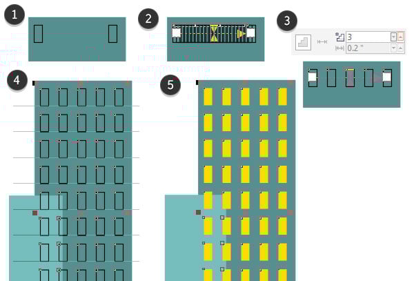 Draw some cute little windows on your buildings