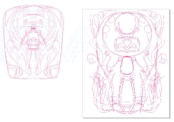 import your sketches into the working file
