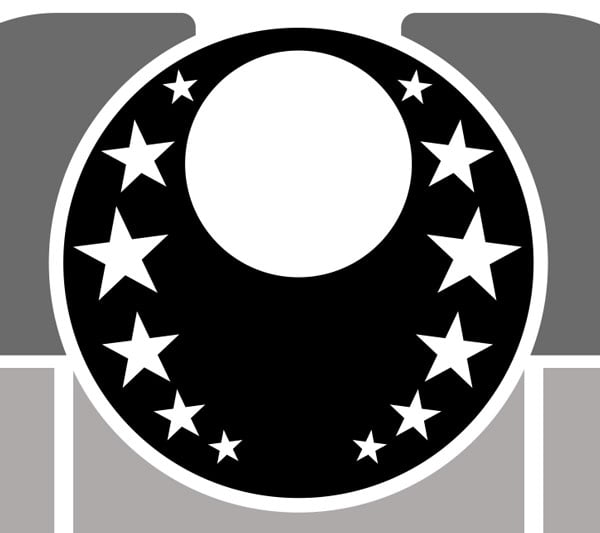 subtract the circle and stars