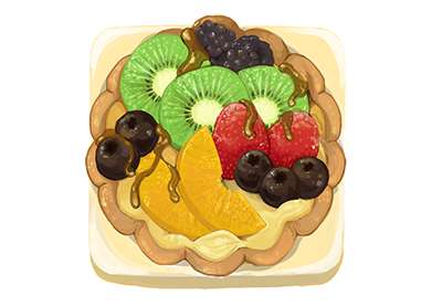 Wie kann man eine köstliche Fruchtkuchen-Bildzeichen in Krita malen?