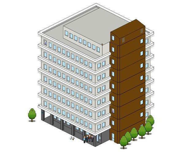 Gecko Web Design commented on an isometric building tutorial by Ren Alejandro Hernndez with their own recreation of their workplace