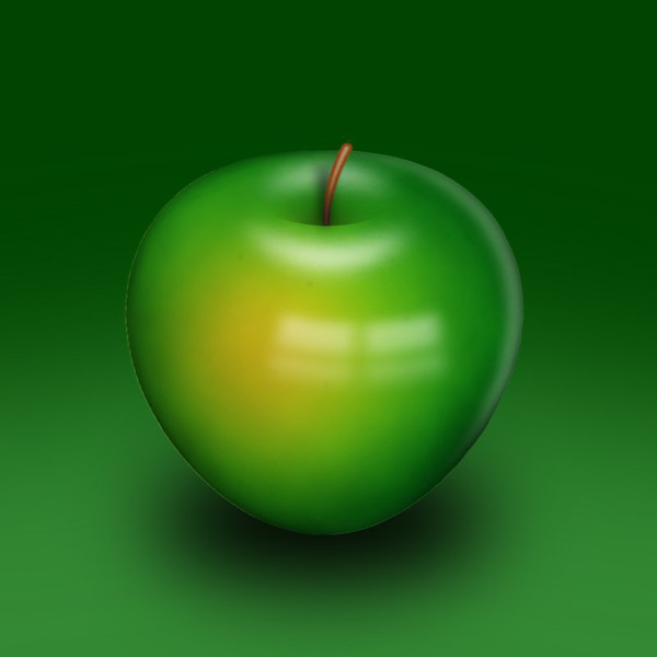 User anshul shared their delicious take on a realistic apple illustration from a tutorial by Eren Goksel