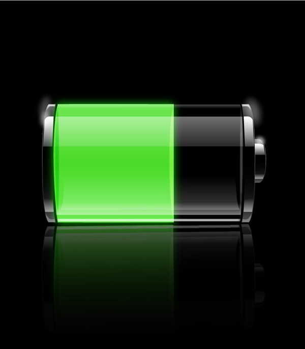 User nobby commented with their result from a transparent battery icon tutorial by Bill Labus