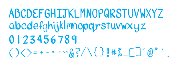 Complete all 89 of your glyphs for your fontface