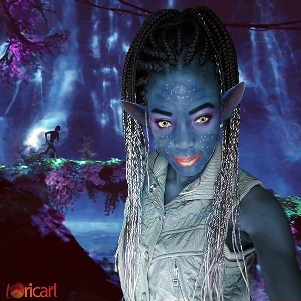 User Toricart shared their version of an Avatar-styled photo manipulation thanks to a tutorial by Carolina Creciente