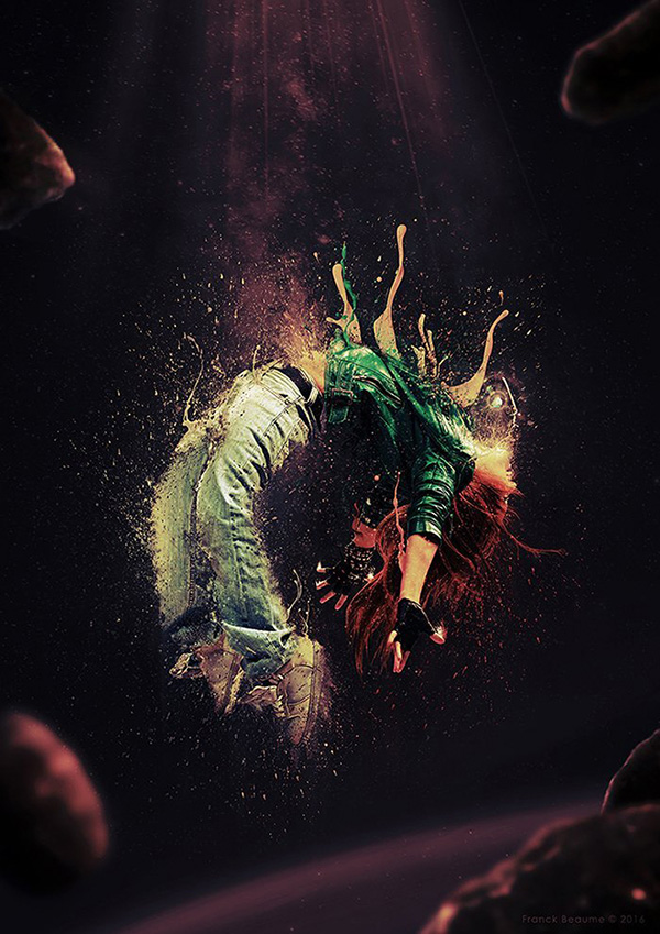 Franck Beaume commented with their fantastic take on a disintegration effect from a tutorial by Karim Fakhoury