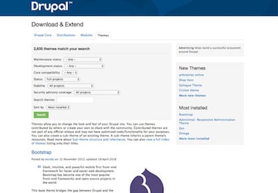 Cómo Instalar Rápidamente un Nuevo Diseño de Tema de Sitio en Drupal