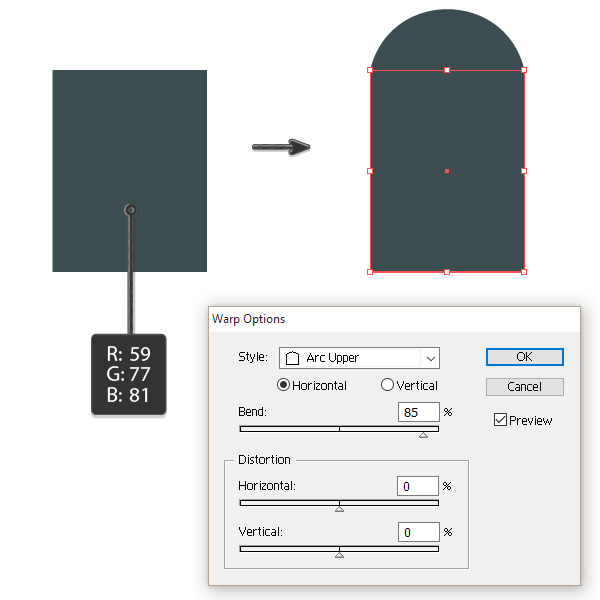 creating the window shape