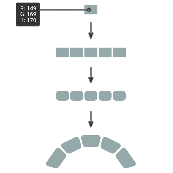 creating the decorating bricks for the window
