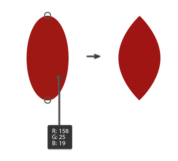creating the poinsettia leaf shape