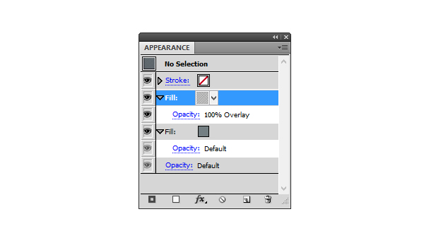 adding the new fill with texture appearance panel