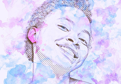 Como crear una acción de Photoshop para un efecto de acuarela abstracta