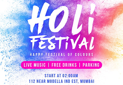 How to Make a Holi Festival Flyer