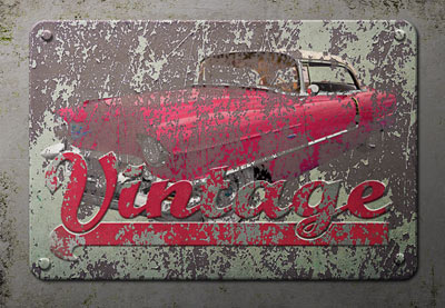 How to Create a Vintage Rusted Metal Sign in Adobe Photoshop