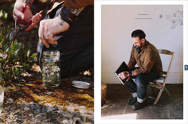 Spread from Another Escape Magazine of a gardener