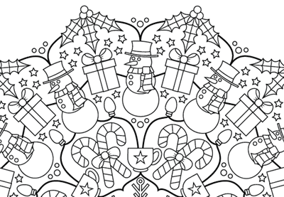 How to Create a Festive Mandala Style Coloring Book Page in Adobe Illustrator