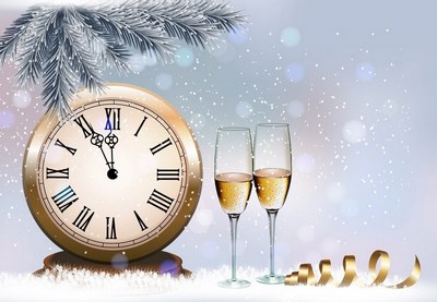 How to Create a Holiday Retro Background With Champagne Glasses Design in Illustrator