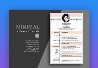 Die 30 besten Lebenslauf-Vorlagen für Web- und Grafikdesigner (Beispiele für 2021)