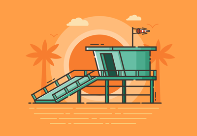 How to Create a Beach Guard Tower Illustration in Adobe Illustrator