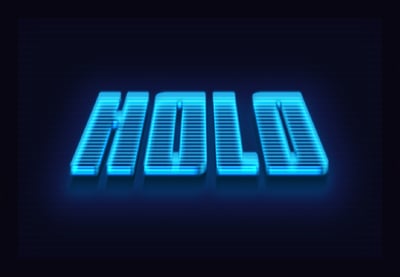 How to Make a 3D Hologram Text Effect Photoshop Action