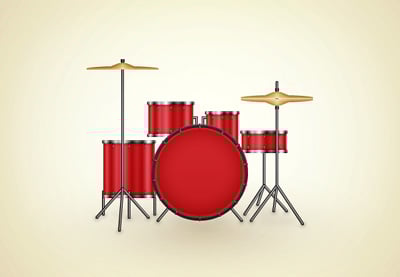 Cómo crear una ilustración de un set de batería en Adobe Illustrator