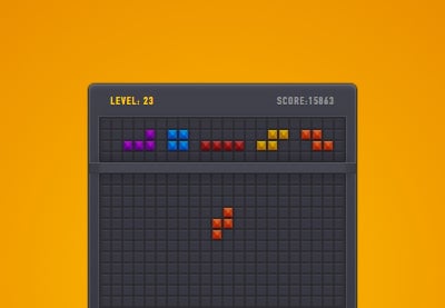 How to Create a Detailed Tetris Game Interface in iDraw