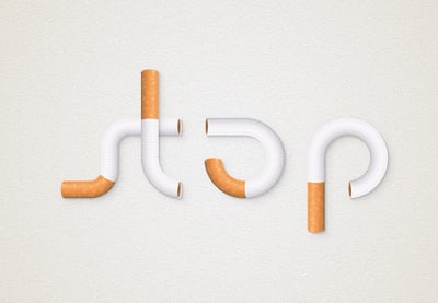 Cómo crear un efecto de texto de cigarrillo en Adobe Illustrator
