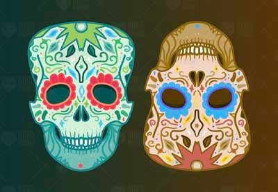 Die 50+ besten Schädelvektoren (Zuckerschädel, Schädel & gekreuzte Knochen und mehr!)