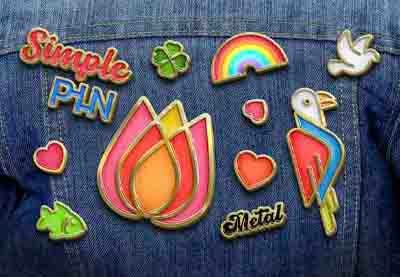 41 mejores mockups de pin (de esmalte, metálico, botón, PSD, generador online)