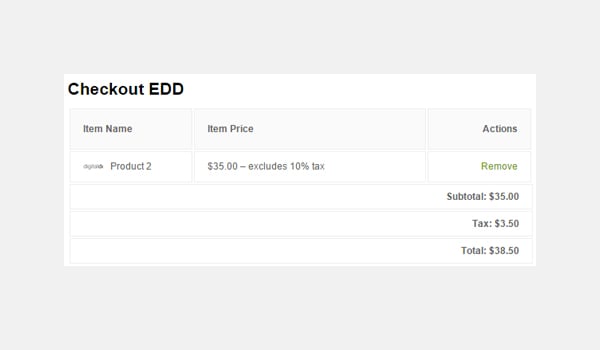 Easy Digital Downloads Taxes Settings