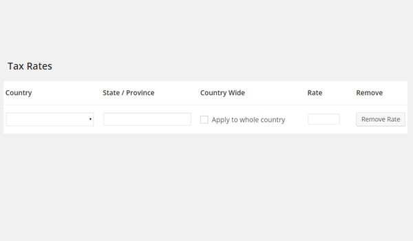 Easy Digital Downloads Taxes Settings