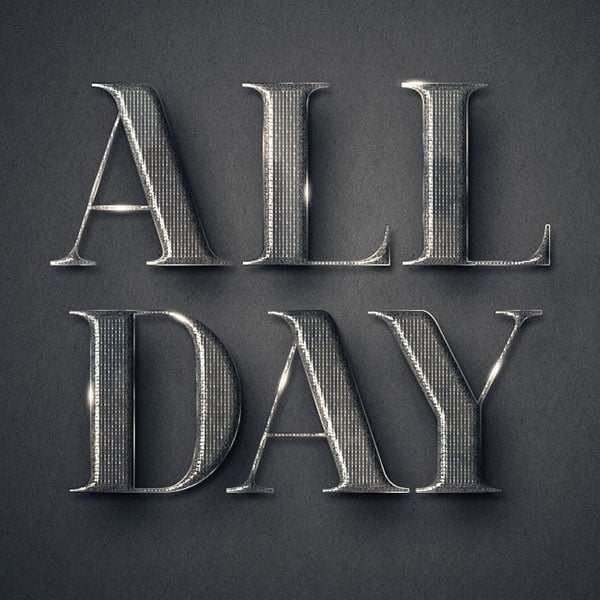 Create A Simple Elegant Textured Metal Text Effect In Adobe Photoshop