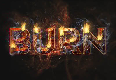 Create a Fire and Rust Text Effect Using the Flame Filter in Adobe Photoshop CC