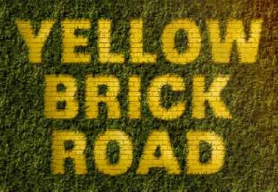 Cómo crear un efecto de texto inspirado en el camino de ladrillos amarillos en Adobe Photoshop