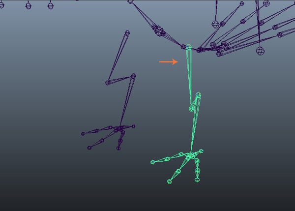 Mirroring the claw joints