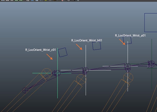 Rename the wrists locators