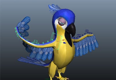 Modelling & Rigging a Cartoon Parrot in Maya: Part 11