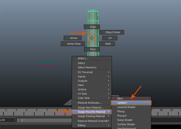 Assign Favorite Material  Lambert