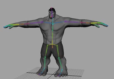 Rigging of Hulk: Part 2