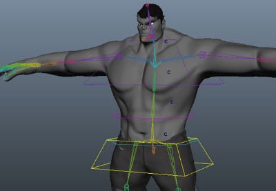 Rigging of Hulk: Part 4