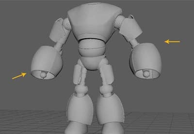 Creating a Magnum Mecha Character in Maya: Part 4