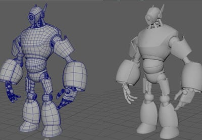 Creating a Magnum Mecha Character in Maya: Part 6