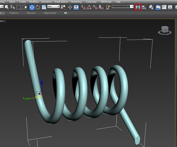 Selecting the Mirror Option