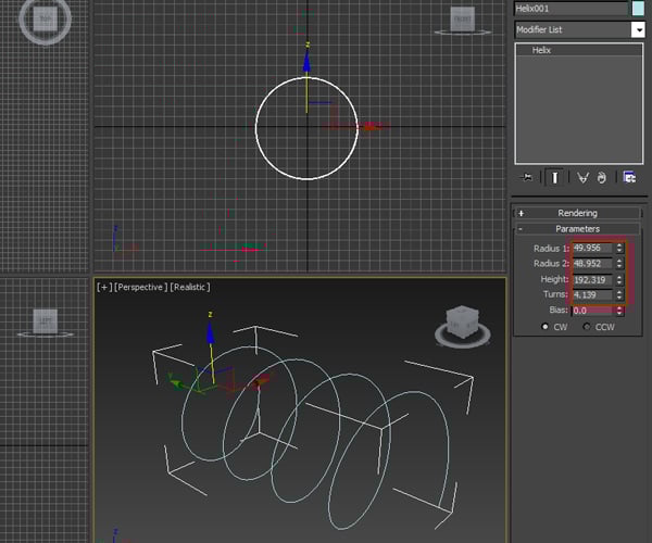 Changing the Parameters of the Helix