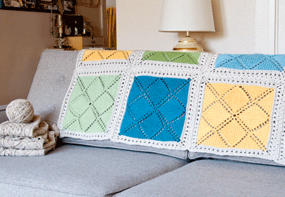 How to Knit a Blanket With Color Blocks