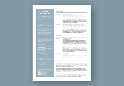 Cómo elaborar una plantilla de currículum vitae en Photoshop (descarga gratuita de currículum)